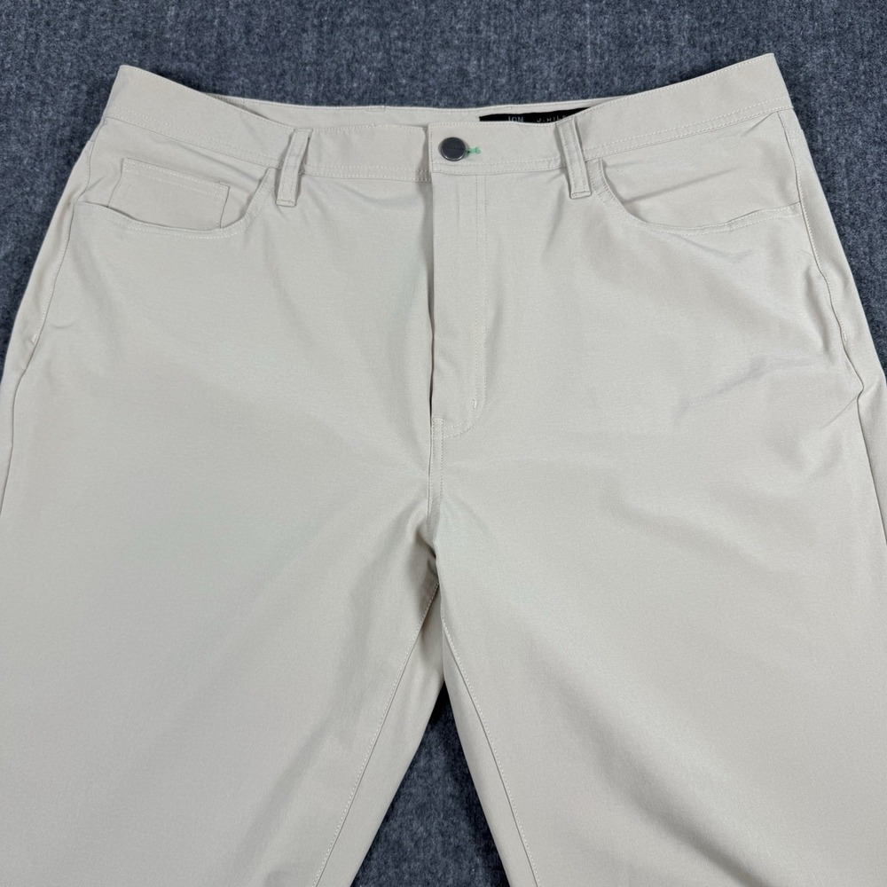 J.Hilburn Men's Performance Pants Beige Appox. 38x34 Golf Stretch